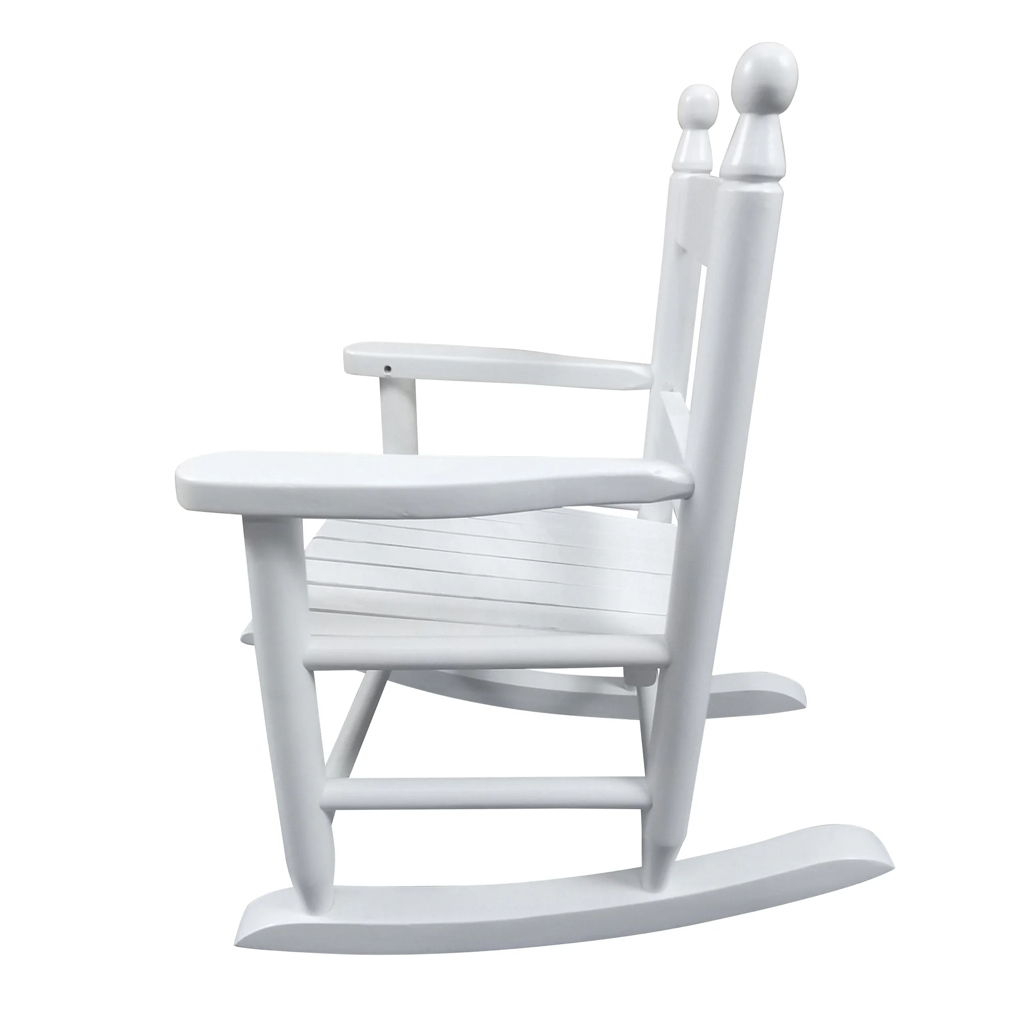 Kids' Red Rocking Chair Indoor/Outdoor Porch Chair for Children-White