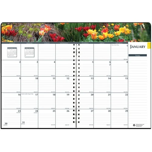 House of Doolittle Earthscapes Gardens Monthly Planner - Julian Dates - Monthly - 1 Year - January 2023 till December 2023 - 1 Month Double Page Layout - 7