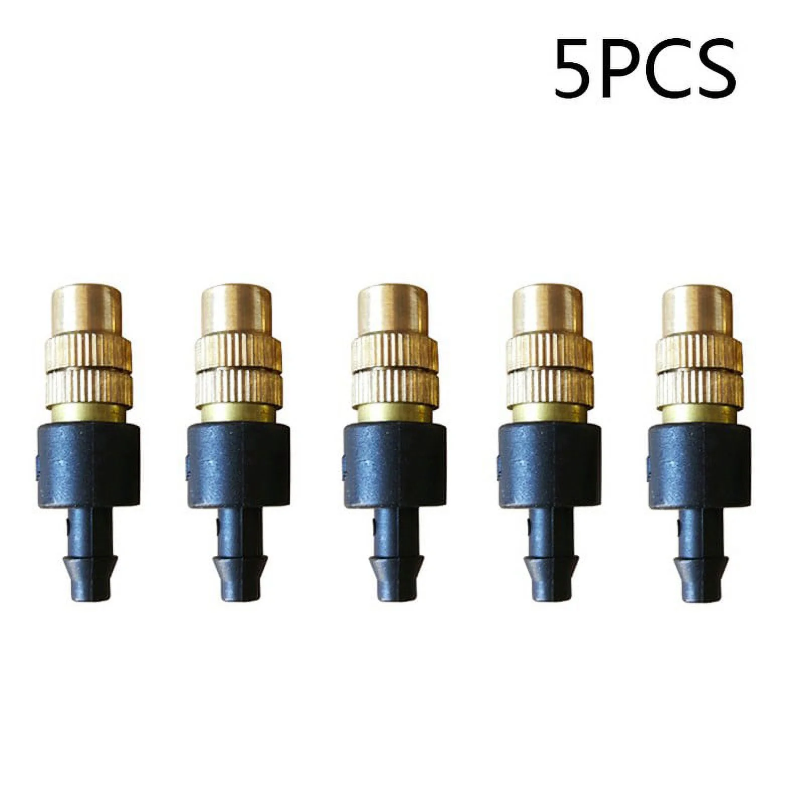 5 Pcs Brass Fog Mist Nozzle Misting Fogging Cooling Spray Sprinkler Head Lawn