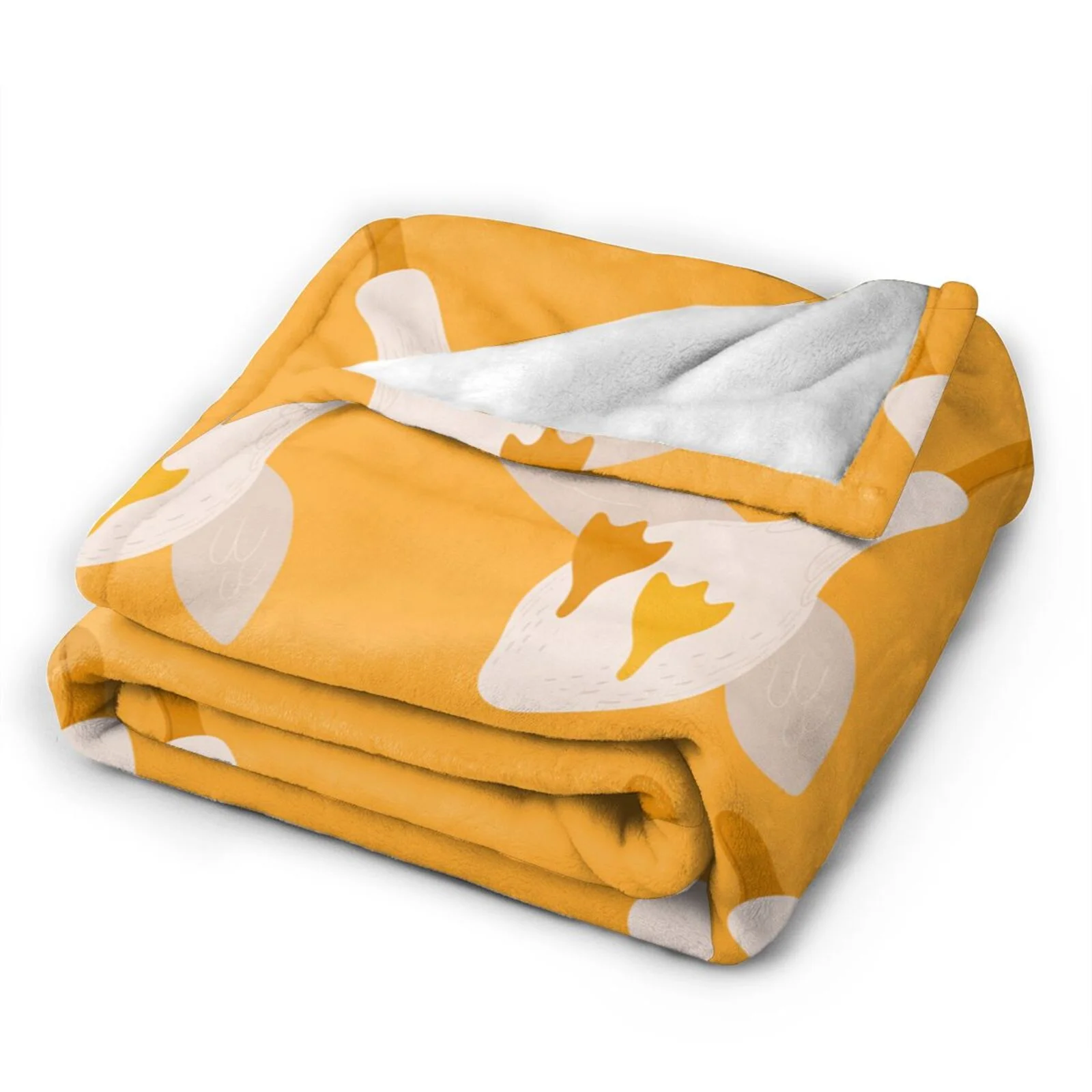 Ocsxa Flannel Fleece Flying Ducks Print Throw Blanket, Lightweight Super Soft Cozy Plush Blanket,40