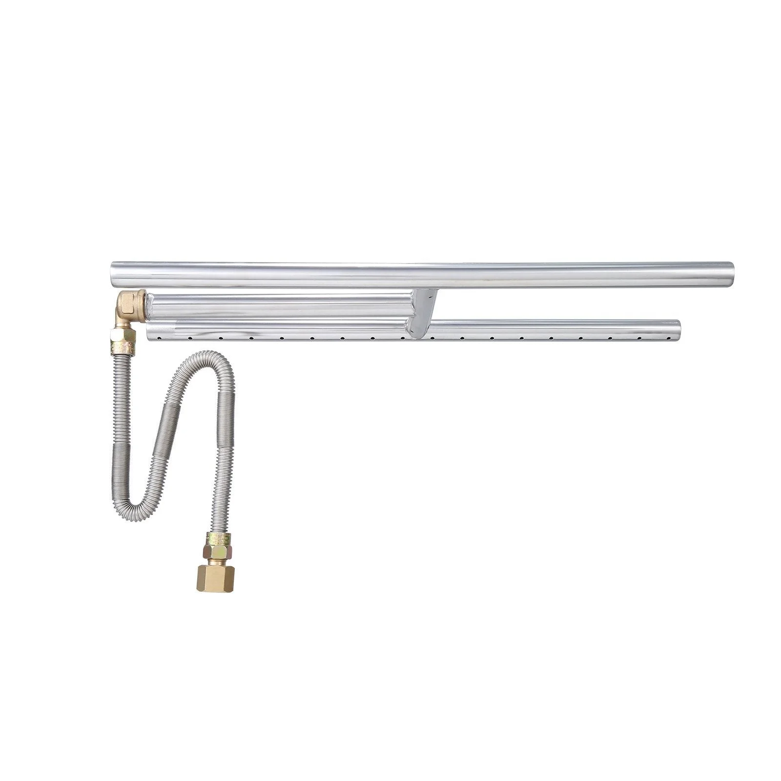 Stainless Steel 6 x 18 inch Rectangular Natural Gas Propane Fire Pit Burner