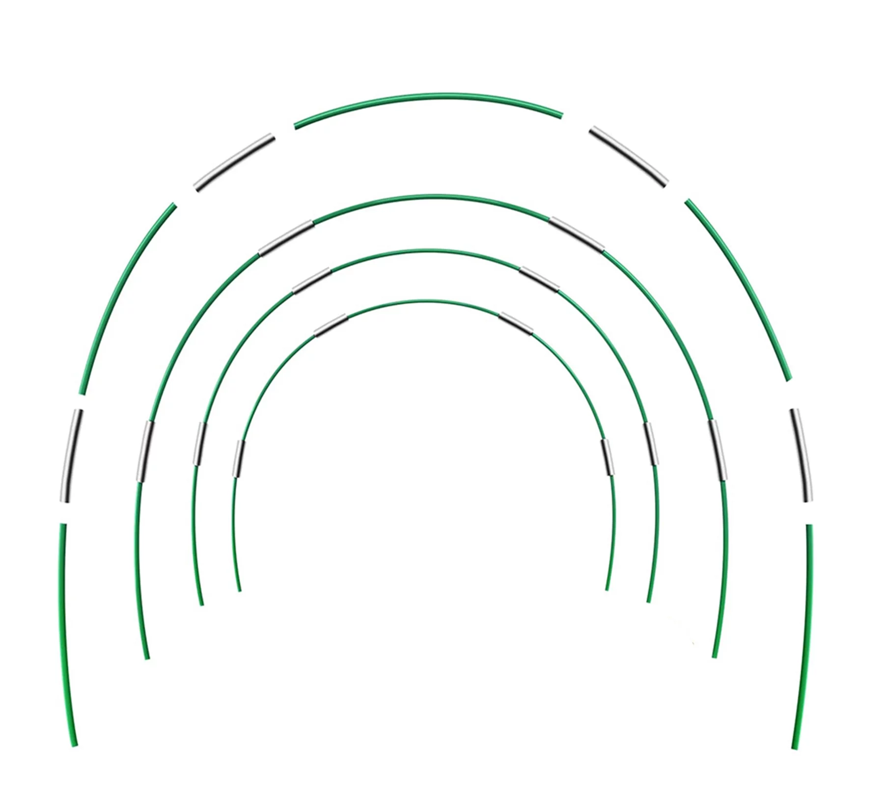 Garden Hoops for Raised Beds 4 Sets Greenhouse Hoops