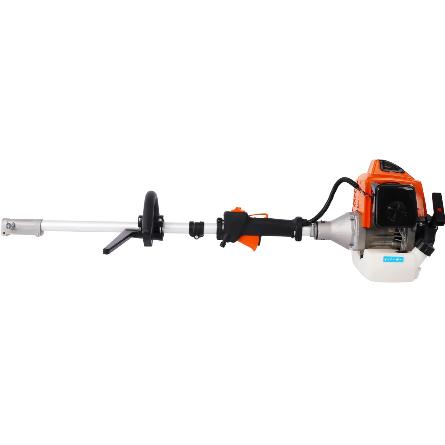 4 in 1 Multi-Functional Trimming Tool  63CC 2-Cycle Garden Tool System with Gas Pole Saw  Hedge Trimmer  Grass Trimmer  and Brush Cutter EPA Compliant