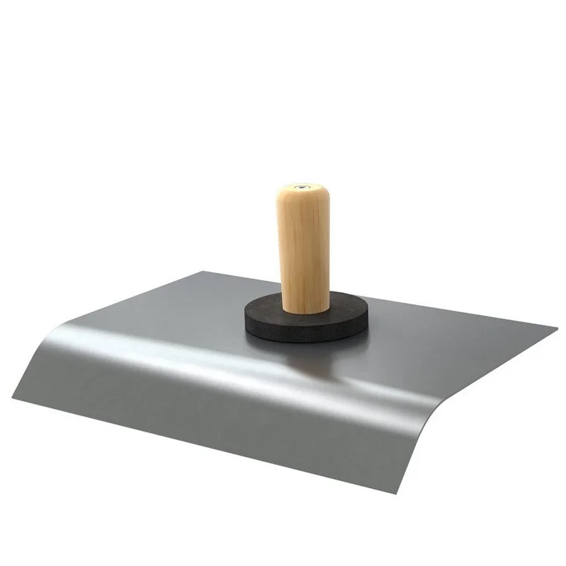 (Price/Each)Bon Tool 13-401 Curved Top Hawk - Stainless Steel With Wood Handle