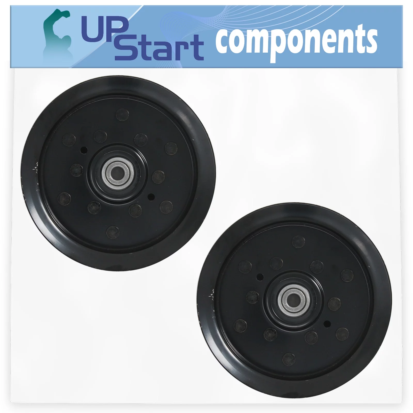 2-Pack 532196106 Idler Pulley Replacement for Craftsman 917203910 Lawn Tractor - Compatible with 196106 197379 Pulley