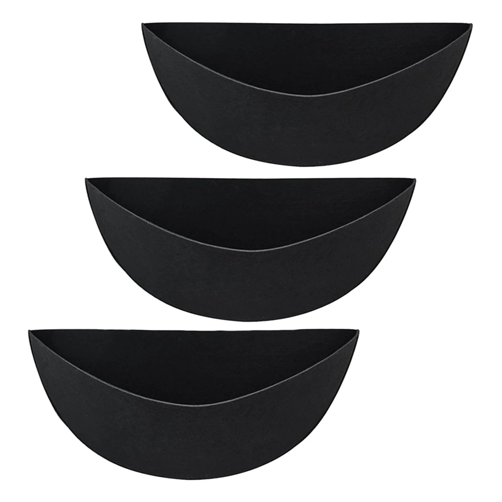 SunniMix 3 Pieces Fabric Planter Basket Liner Foldable and Breathable Flower Basket Liner 14in