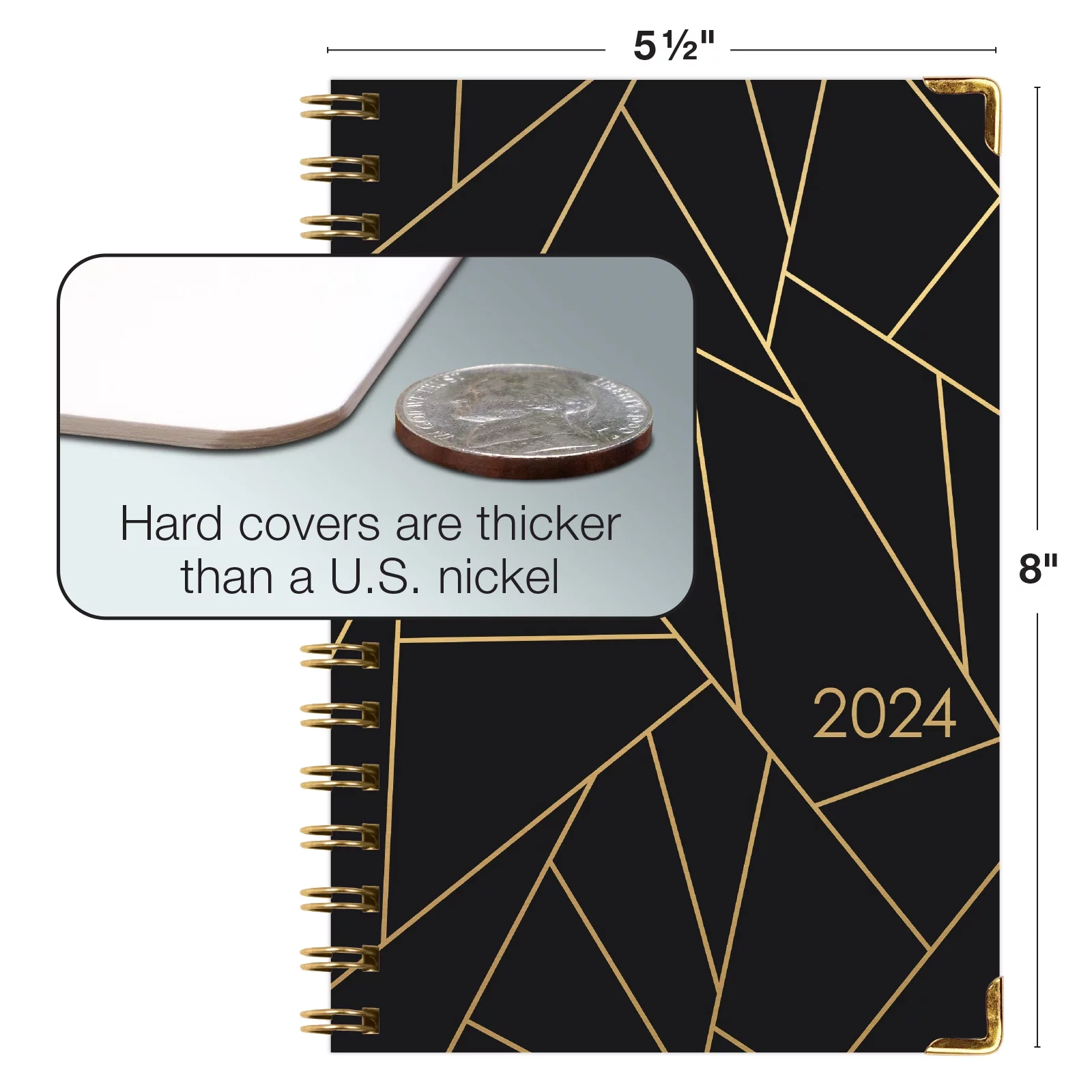 Hardcover CY 2024 Fashion Planner - 5.5