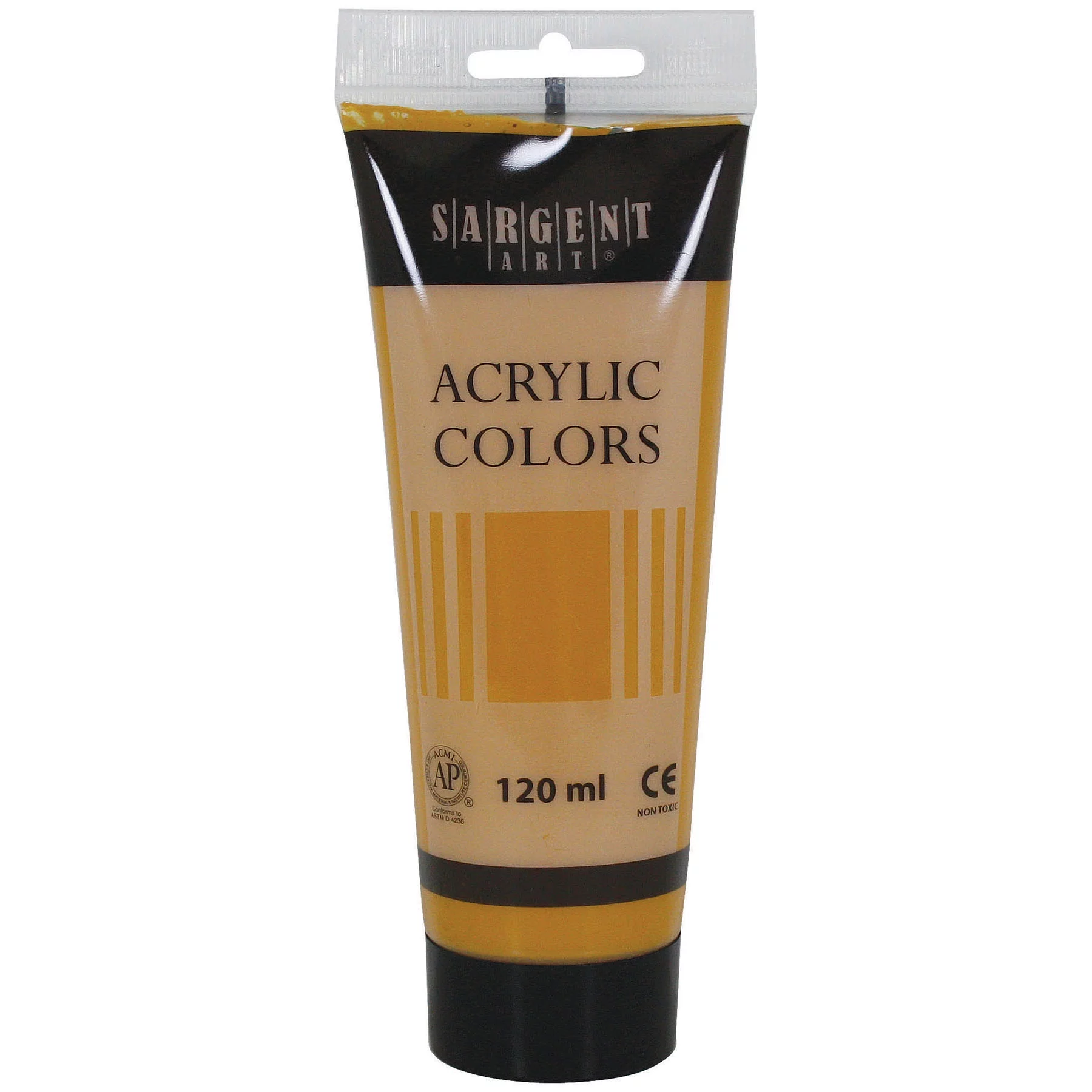 Sargent Art Acrylic Paint Tube, 120 ml, Yellow Ochre, Pack of 6