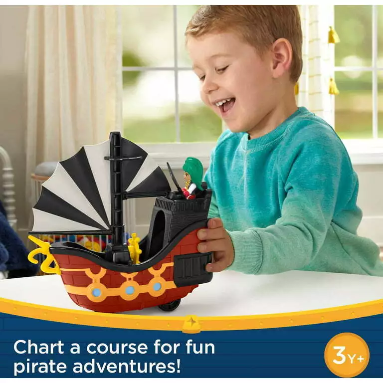 Fisher-Price Santiago of the Seas Bonnie Bones Figure & El Calamar Pirate Ship