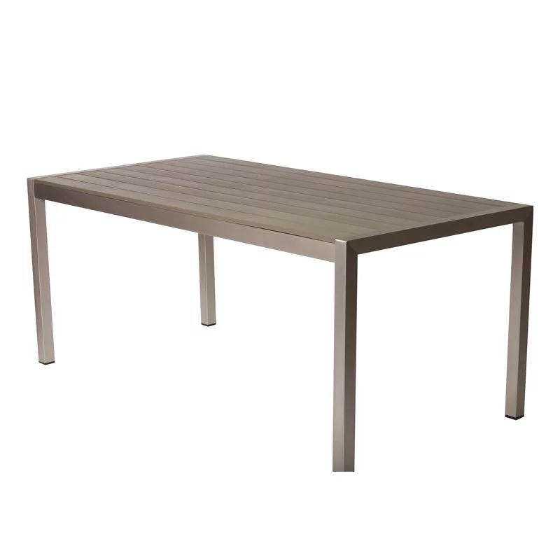 Pangea Home Breeze 7-piece Modern Aluminum Frame Patio Dining Set in Gray