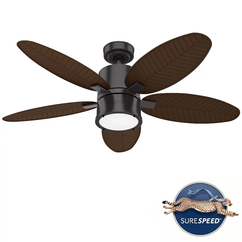 Hunter Fans - Amaryllis-5 Blade Ceiling Fan with Light Kit and Handheld Remote