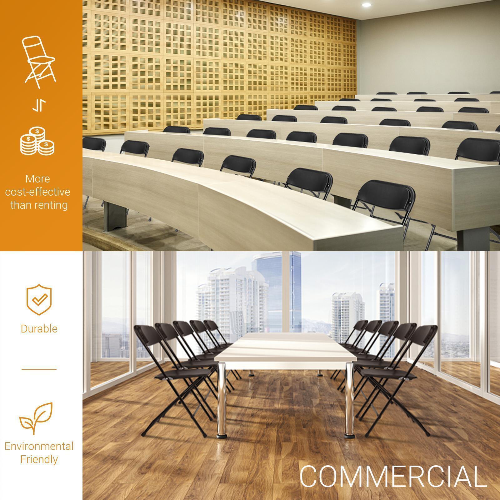 10PCS High Quality Commercial Wedding Stackable Folding Steel Chairs Party