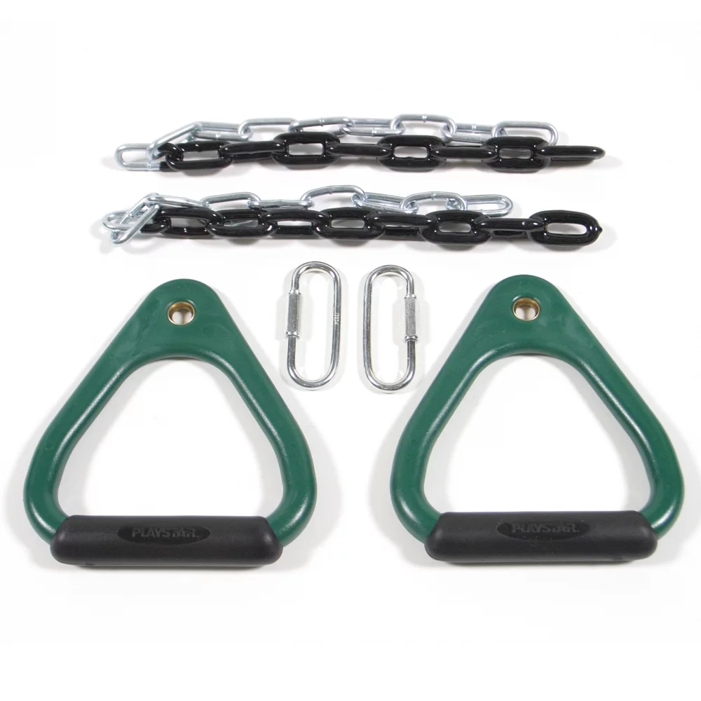 PlayStar Commercial Grade Gym Rings PS 7536 Swing Set Accessory for Wooden Play Sets