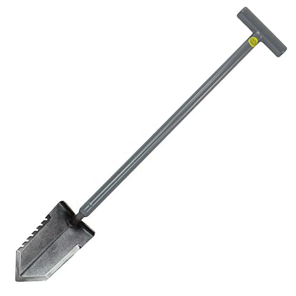 Lesche Sampson Pro-Series T-Handle Shovel with Serrated Blade 31” Tall