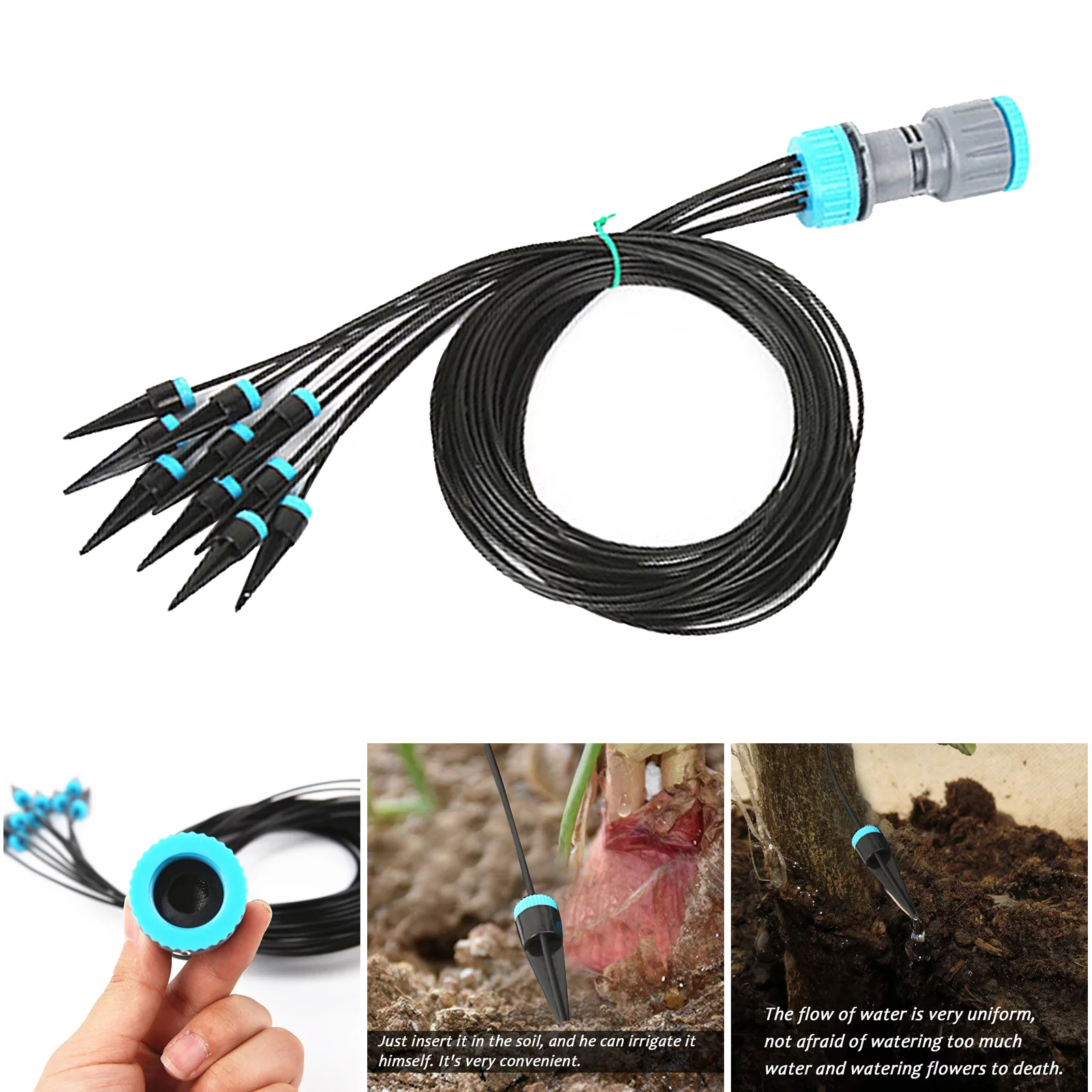 Drip Irrigation Garden Irrigation System with 10 Nozzle Plant Garden Watering Drip Automatic Garden Watering