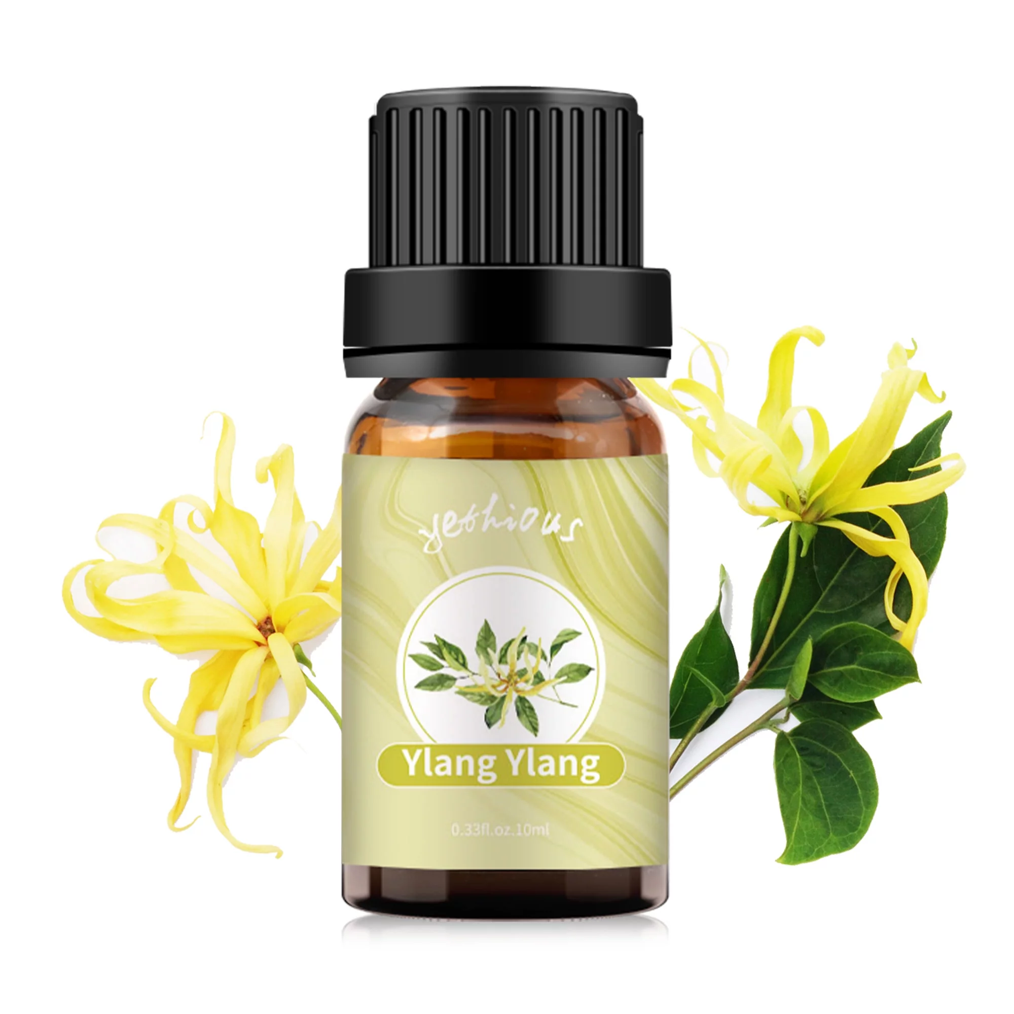 Yethious Ylang Ylang Essential Oil 100% Pure, Undiluted, Natural, Organic Aromatherapy 10ml