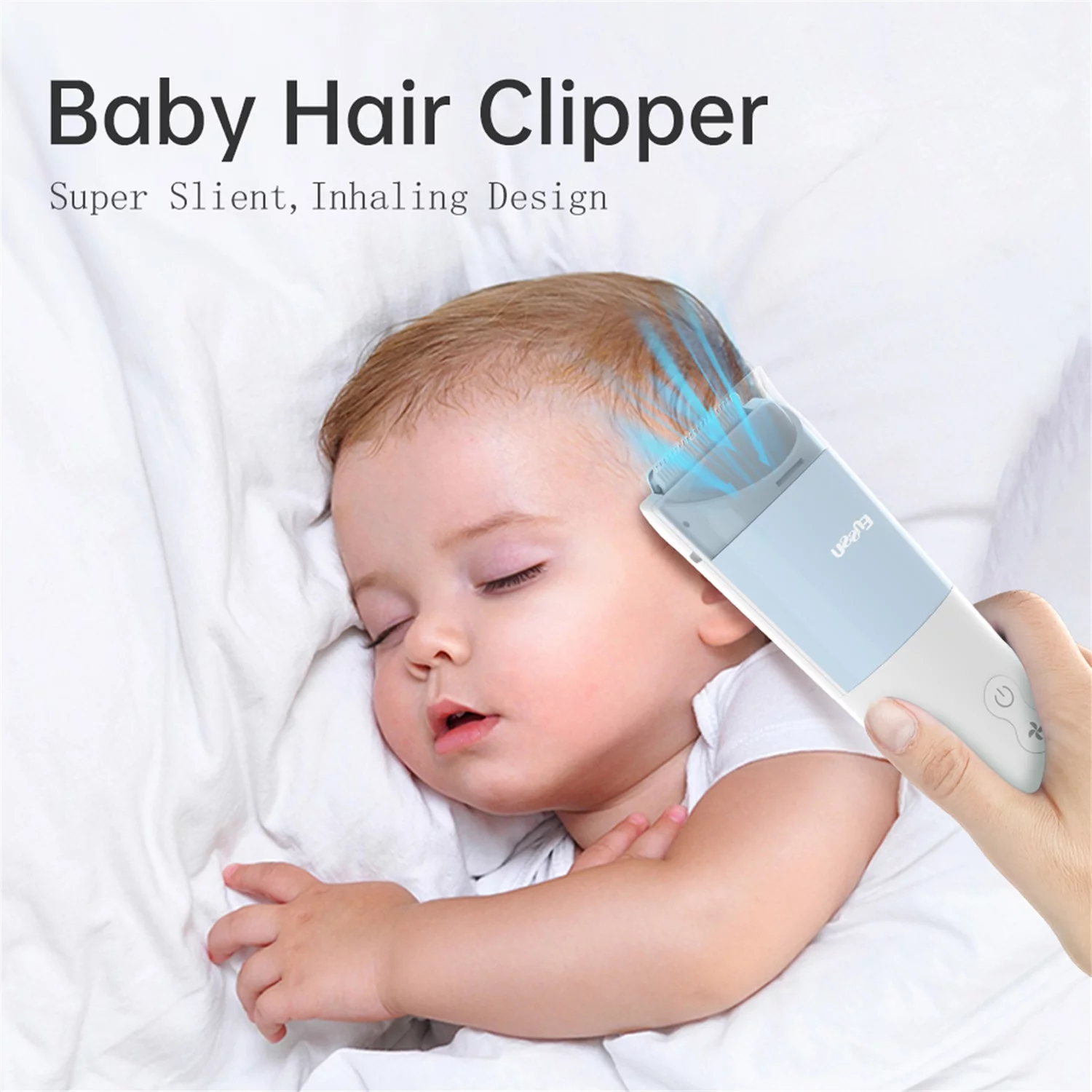 Enssu Cordless Hair Trimmer for Babies and Children with Vacuum Suction
