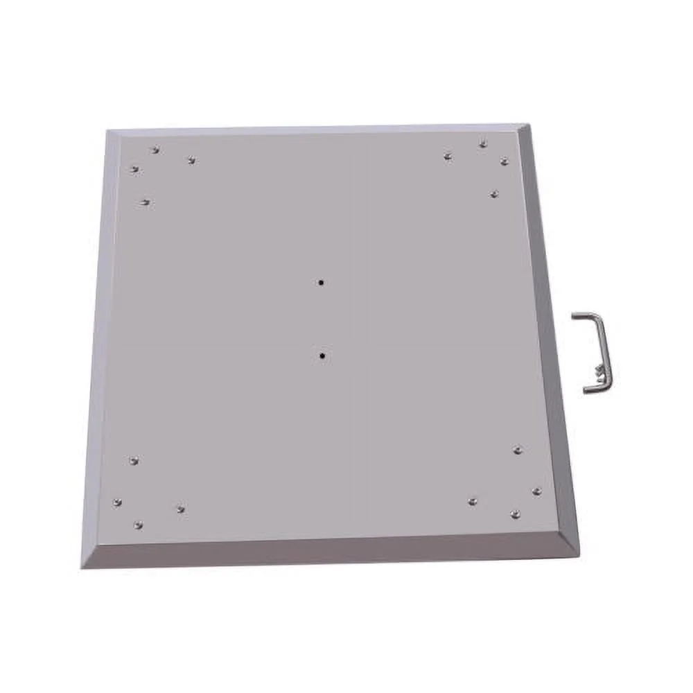 26''X26'' Fire Pit Lid Cover Stainless Steel Burner Pan Lid Square with Handle