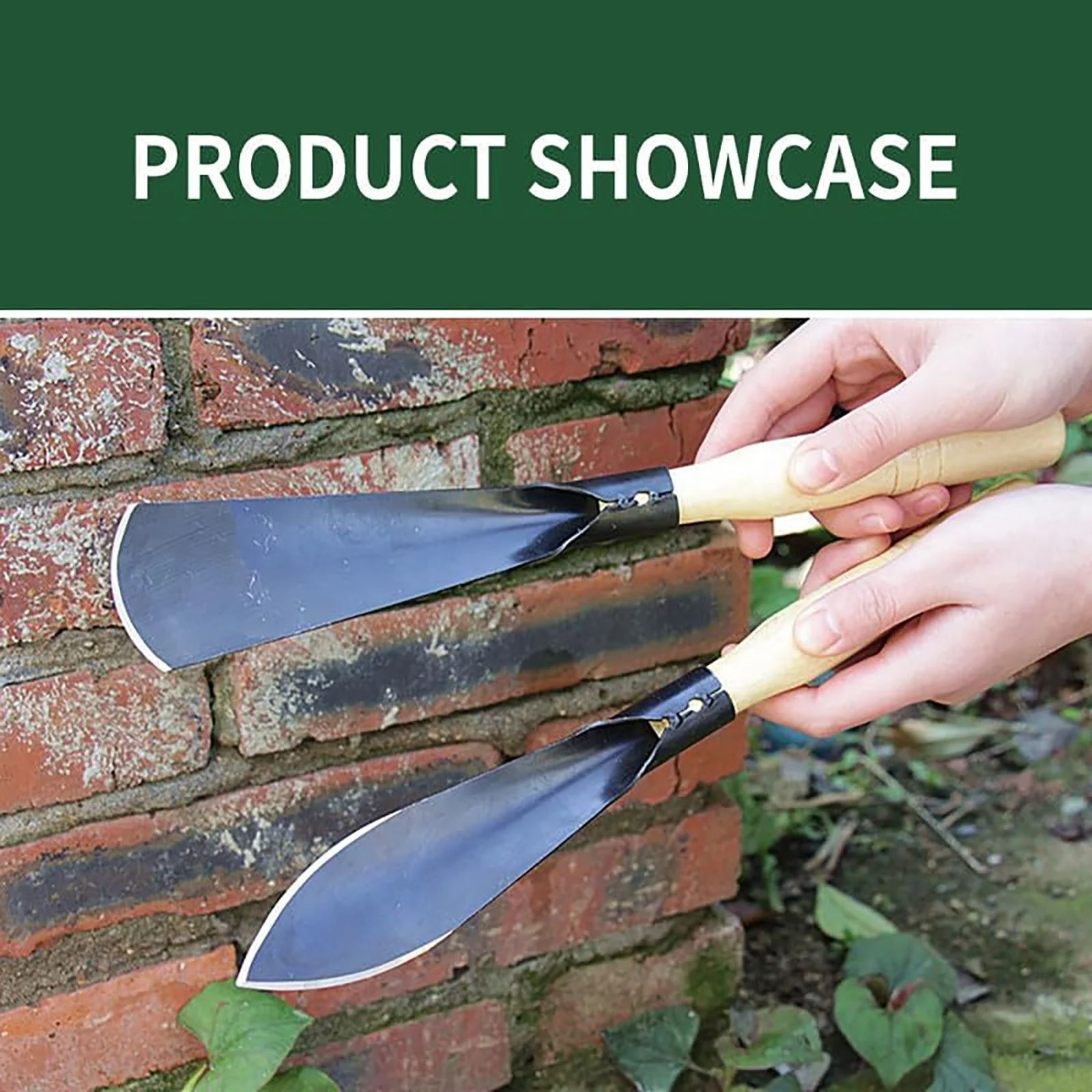 MOQIN Small Garden Shovel, Heavy Duty Gardening Hand Trowel, Spade Shovel Rake for Garden Plants Care House Plants Flower Pot Cactus Vegetables Plant Tool