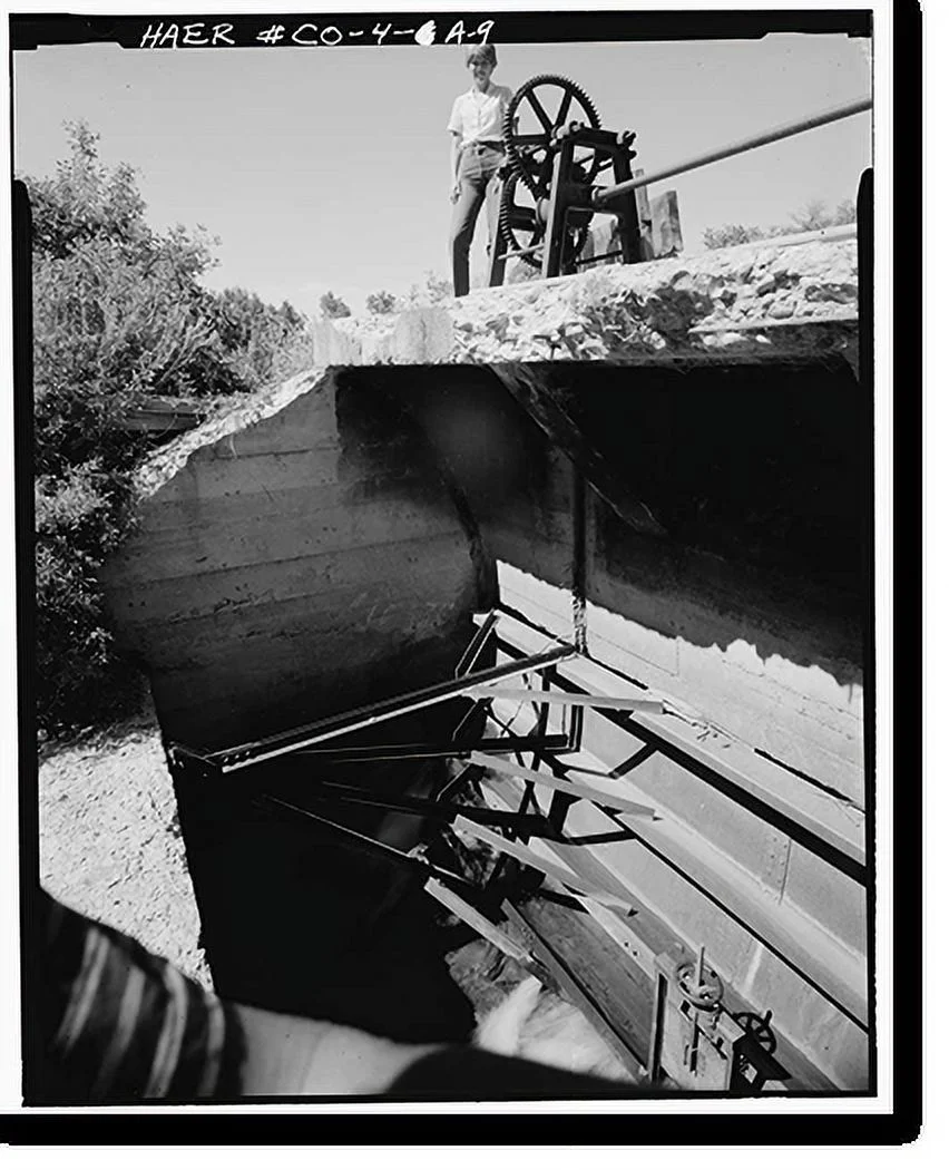 Historic Framed Print, Montezuma Valley Irrigation Company System, Tunnel, Dolores vicinity, Montezuma County, CO - 9, 17-7/8