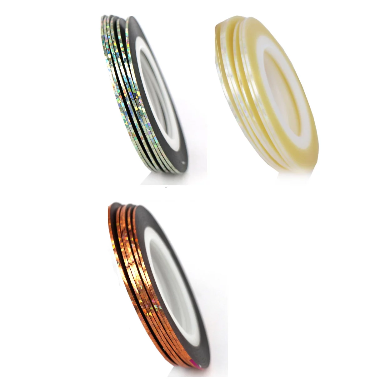 XZZjjl 4th of the July Nails Kit Gel Set With Drill 43Pcs Mixed Colors Rolls Striping Tape Line Diy Nail Art Tips Decoration Sticker