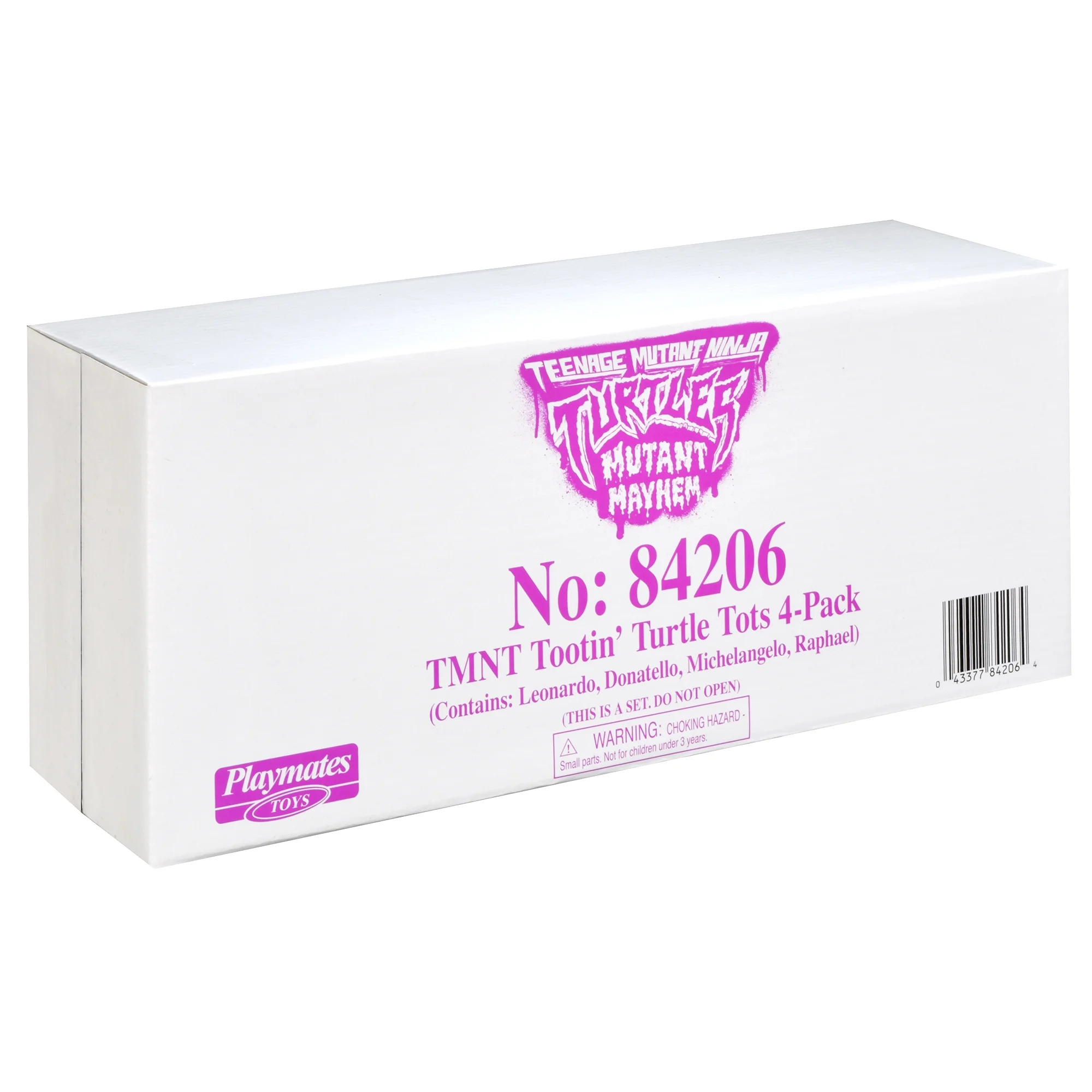 TMNT Tootin' Tot Turtles Soft Bundle includes one of each of the Teenage Mutant Ninja Turtles