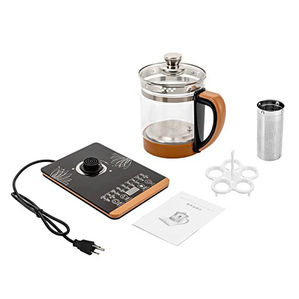 Electric Kettle 1.8L Electric Health Pot Kettle 110V health pot,tea maker, black flower tea, decoction pot, 800W Multifunction Food-Grade Stainless Steel ()