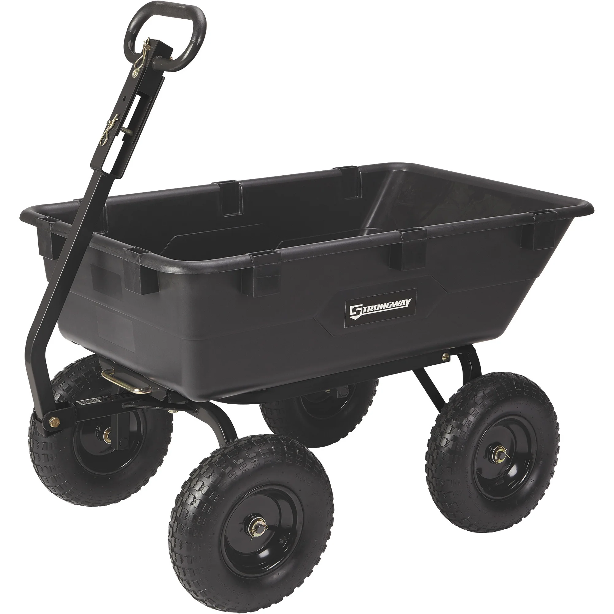 Strongway Poly Garden Wagon, 1200-Lb., 6 Cu. Ft. Capacity, 44in.L x 26in.W x 26 1/4in.H