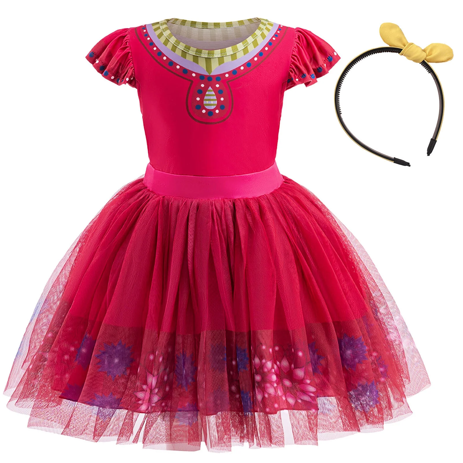 Dahlia Dress Costume Toddler Girls Princess Dress Up Adventure Outfit Christmas Role Play Sets