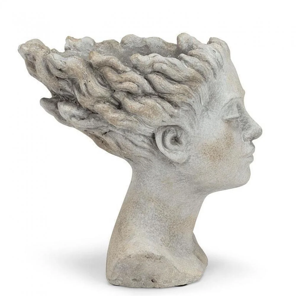 Woman With Blowing Hair Planter