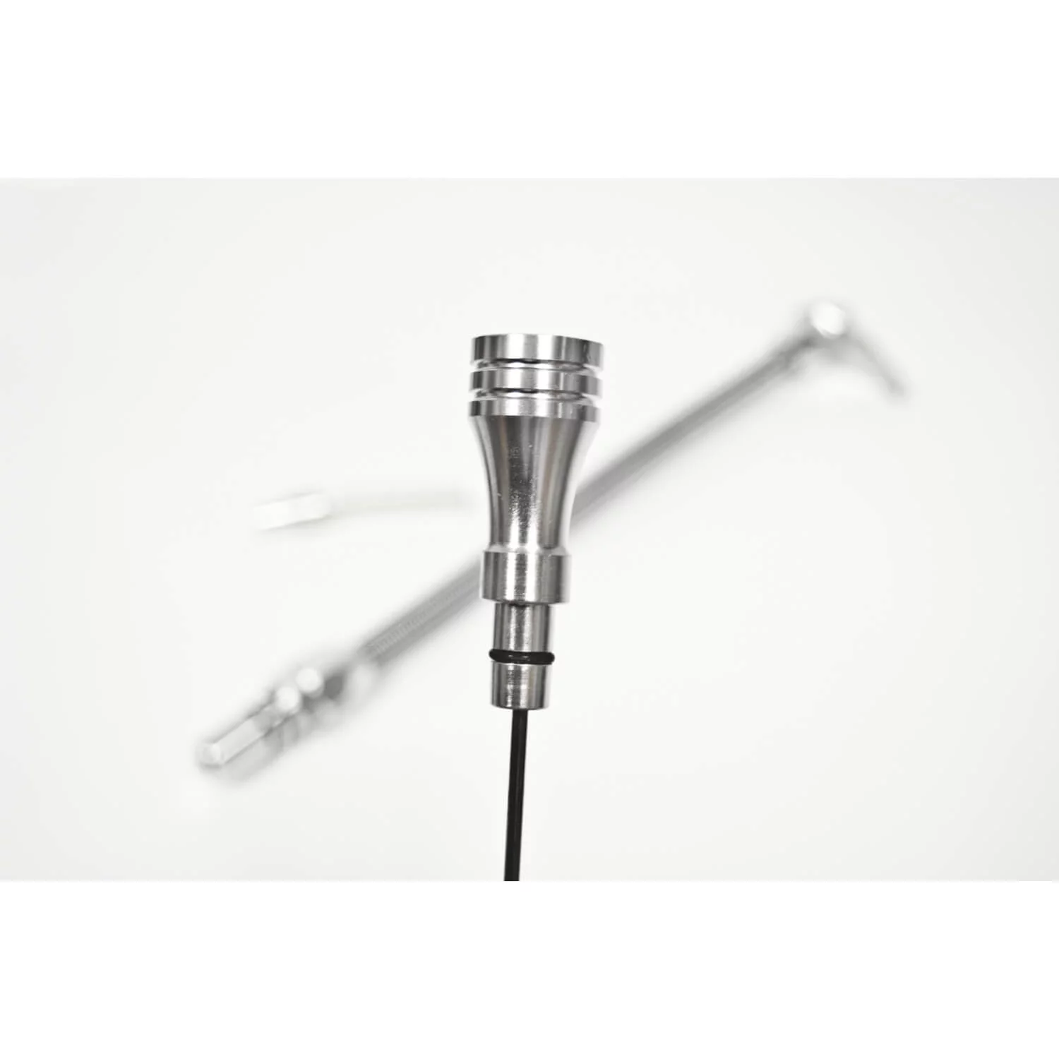 B&M 22166 Aluminum Braided Dip Stick, Fits TH-400 Transmission