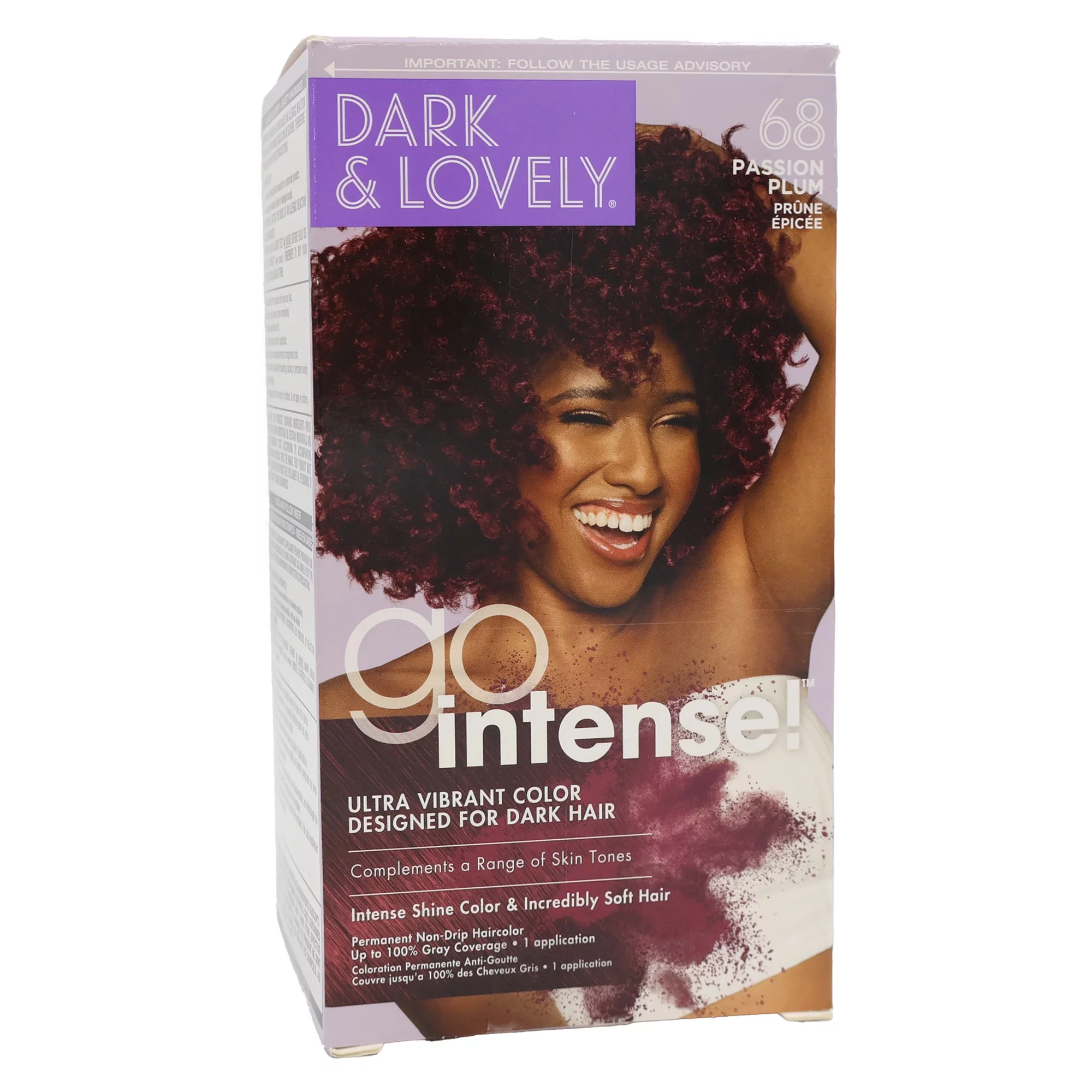 Dark And Lovely Go Intense Color Sprays Passion Plum, Pack of 2