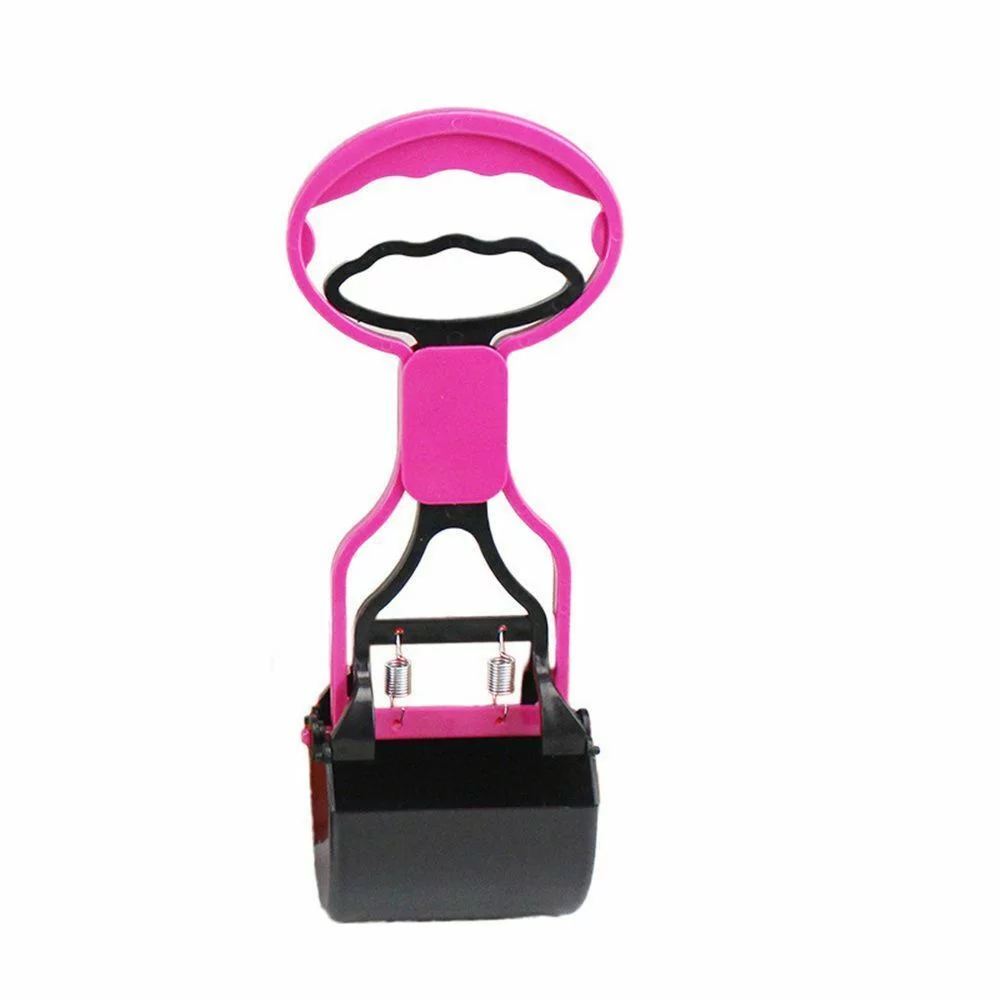 Outdoor Easy Professional Walking Pet Dog Pickup Pooper Poop Scoop Grabber Picker Cleaning Shovel PINK