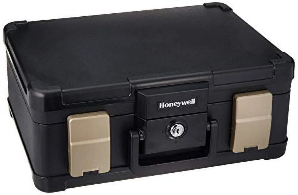 Honeywell Safes & Door Locks - 30 Minute Fire Safe Waterproof Safe Box Chest with Carry Handle, Medium, 1103