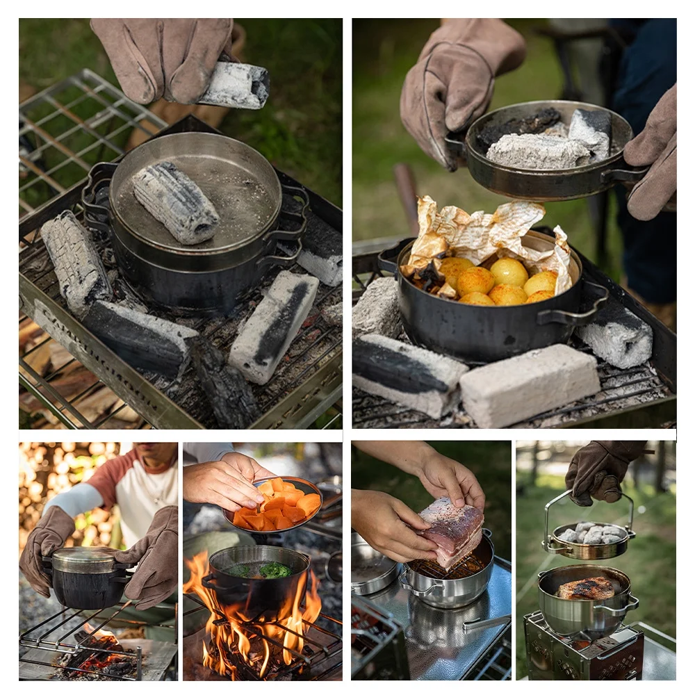 hanging oven,Dutch Pot Stew Cookware Stainless Pot Thicken Pan Stew Pot Thicken Pot Stew Pot Stainless Steel Dutch Mewmewcat Dutch Oven Huiop Qisuo