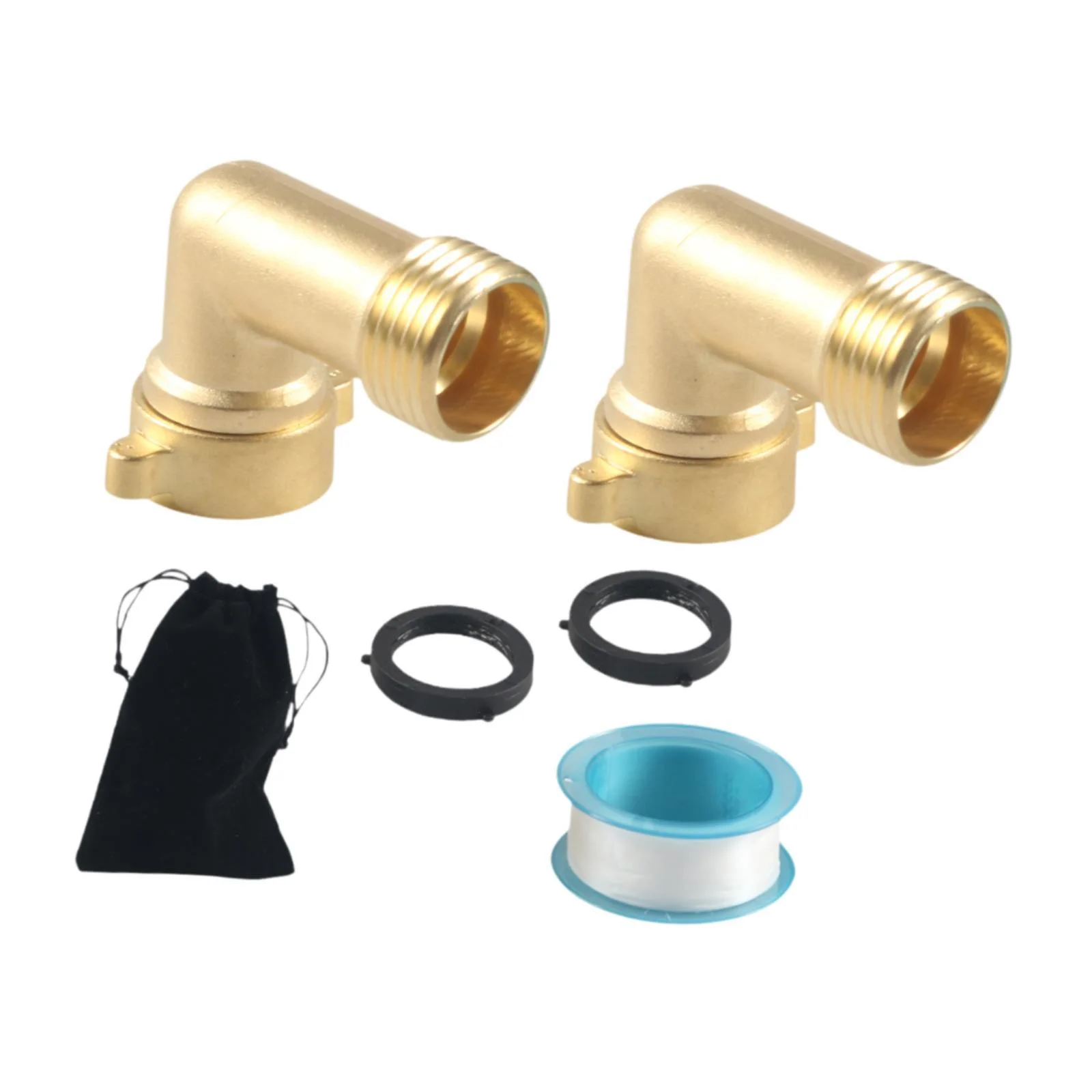 jicheng 2 Pieces 90 Degree Garden Hose Elbow Connector for Farm Irrigation Gardening