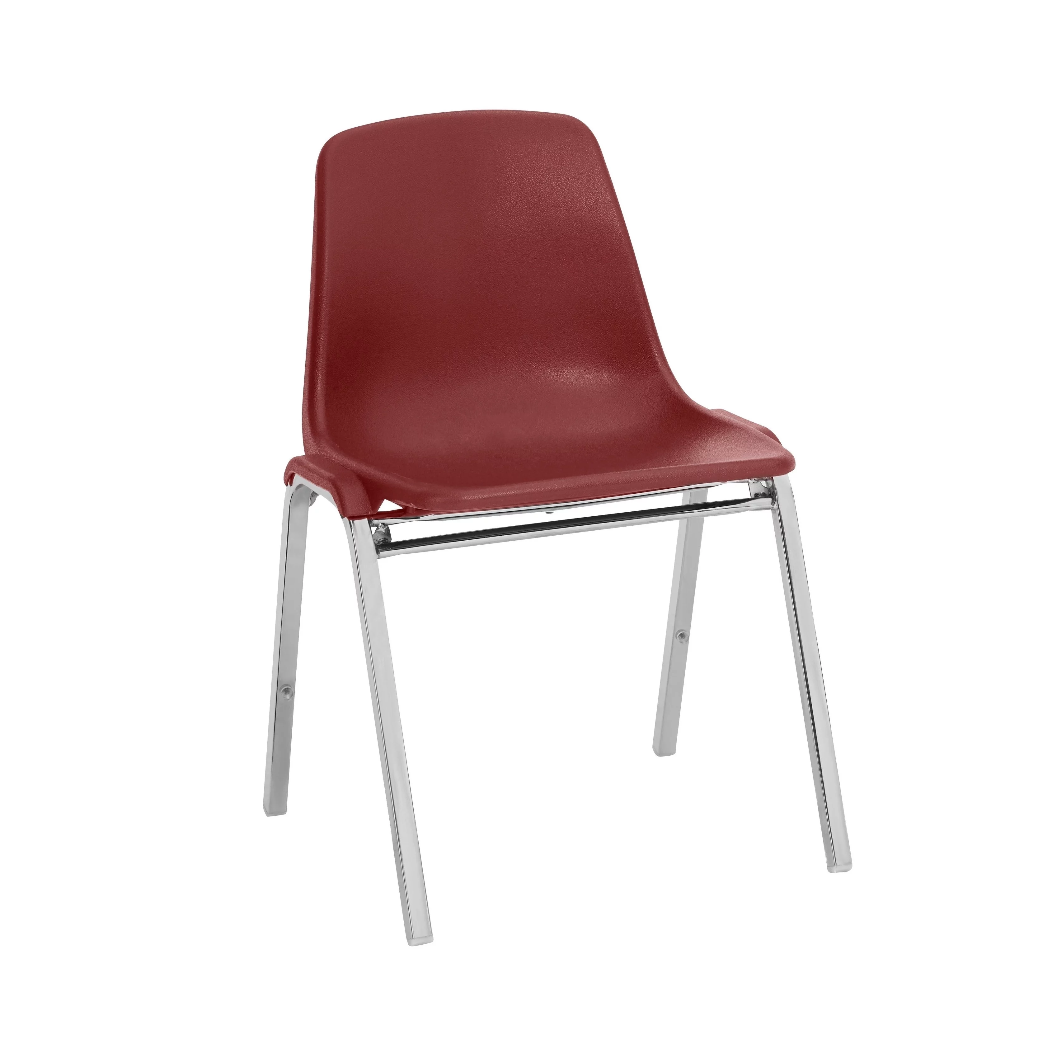 National Public Seating 8100 N Series Stacking Chair - Burgundy