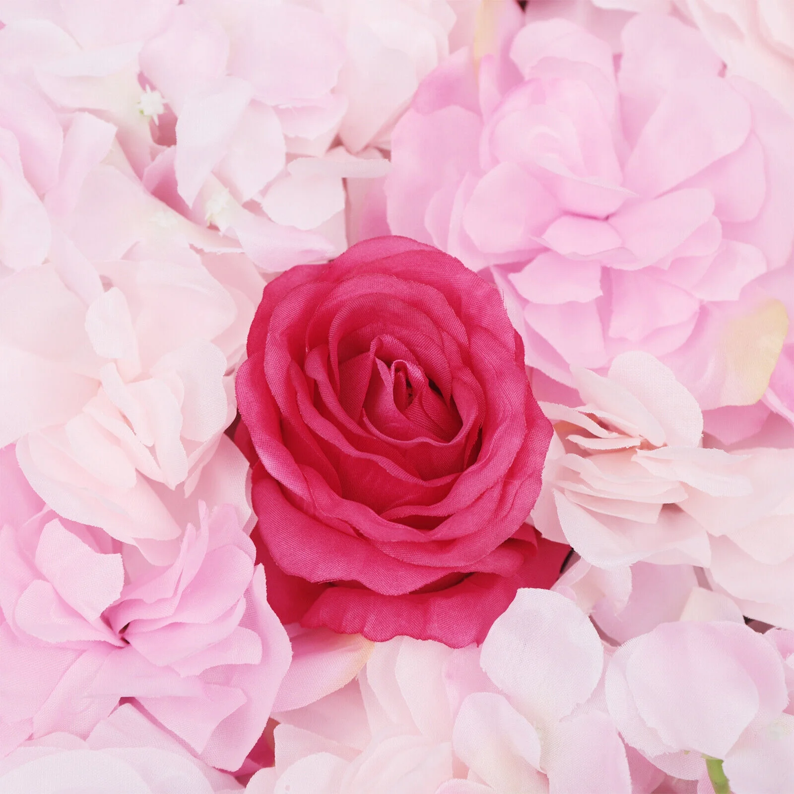 Mkyiongou 4PCS Artificial Flowers Wall Decoration Silk Panels Home Party Wedding Backdrop