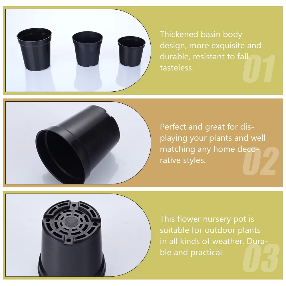 20 Pcs Seedling Pot Pots for Plants Tray Storage Containers Pantry Plastic Planter Garden Nursery Succulents