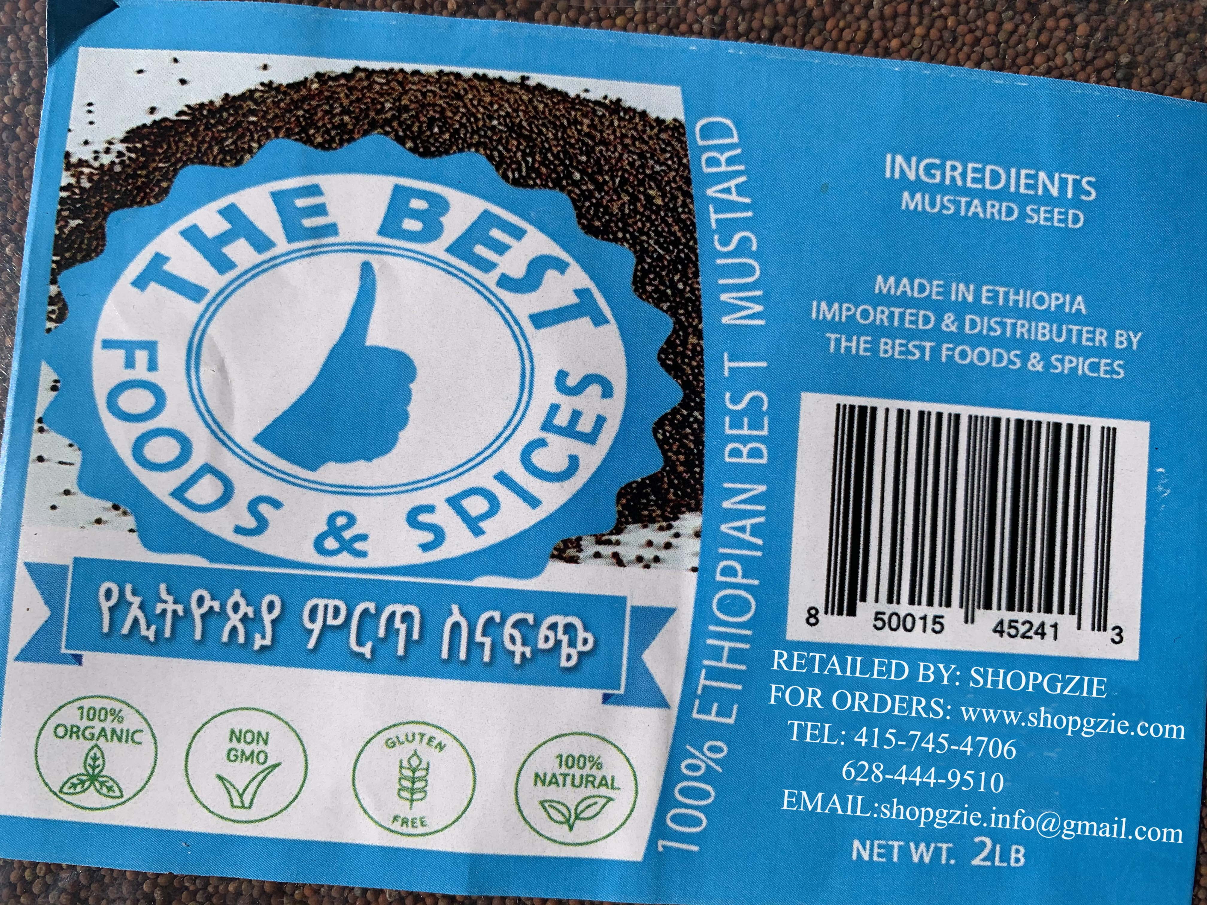 Eritrean Ethiopian Senafich Mustard Seed 2 pounds