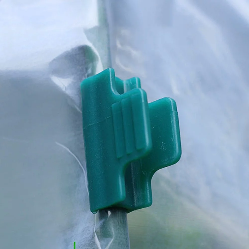 40 Pcs Pipe Clamps Plant Stakes Greenhouse Garden Netting Hoop Clips Tool