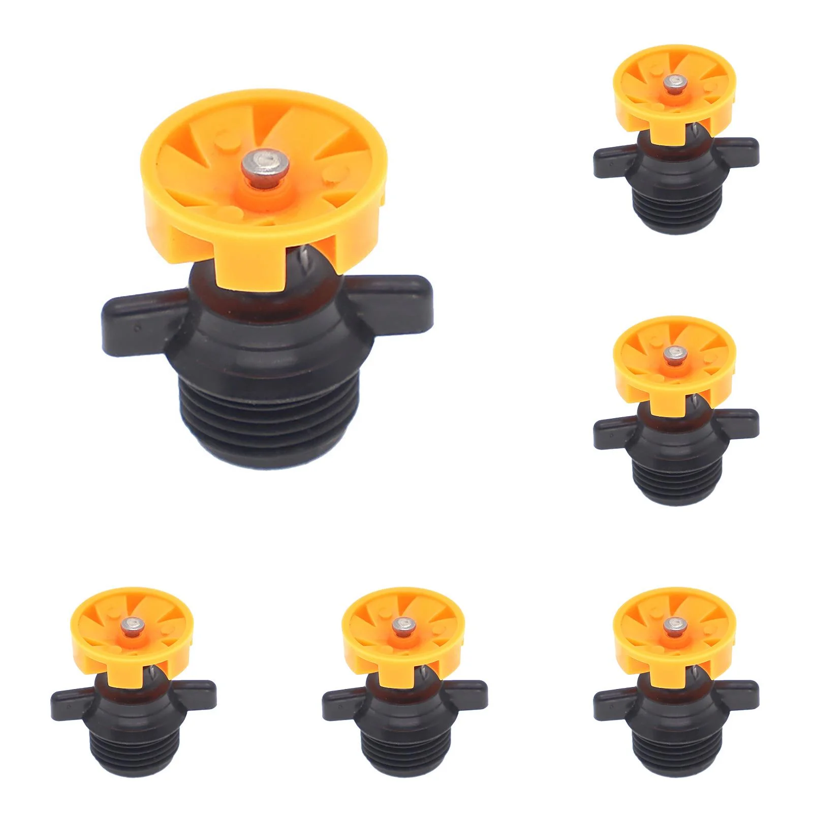 SIfdSeng 1/2Inch Automatic Rotating Sprinkler Heads Micro Sprinkler 360 Rotation for Garden Irrigation 1Pc *10Pcs