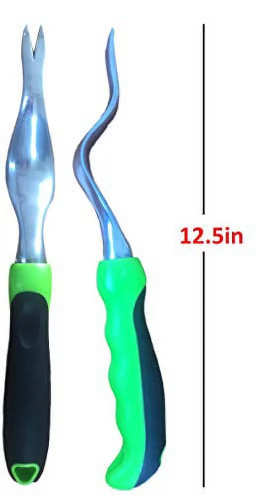 Garden Guru Hand Weeder Tool with Ergonomic Handle - Weed Puller for Planting, Weeding, Flower and Vegetable Care in Lawn Garden Yard | Rust Resistant