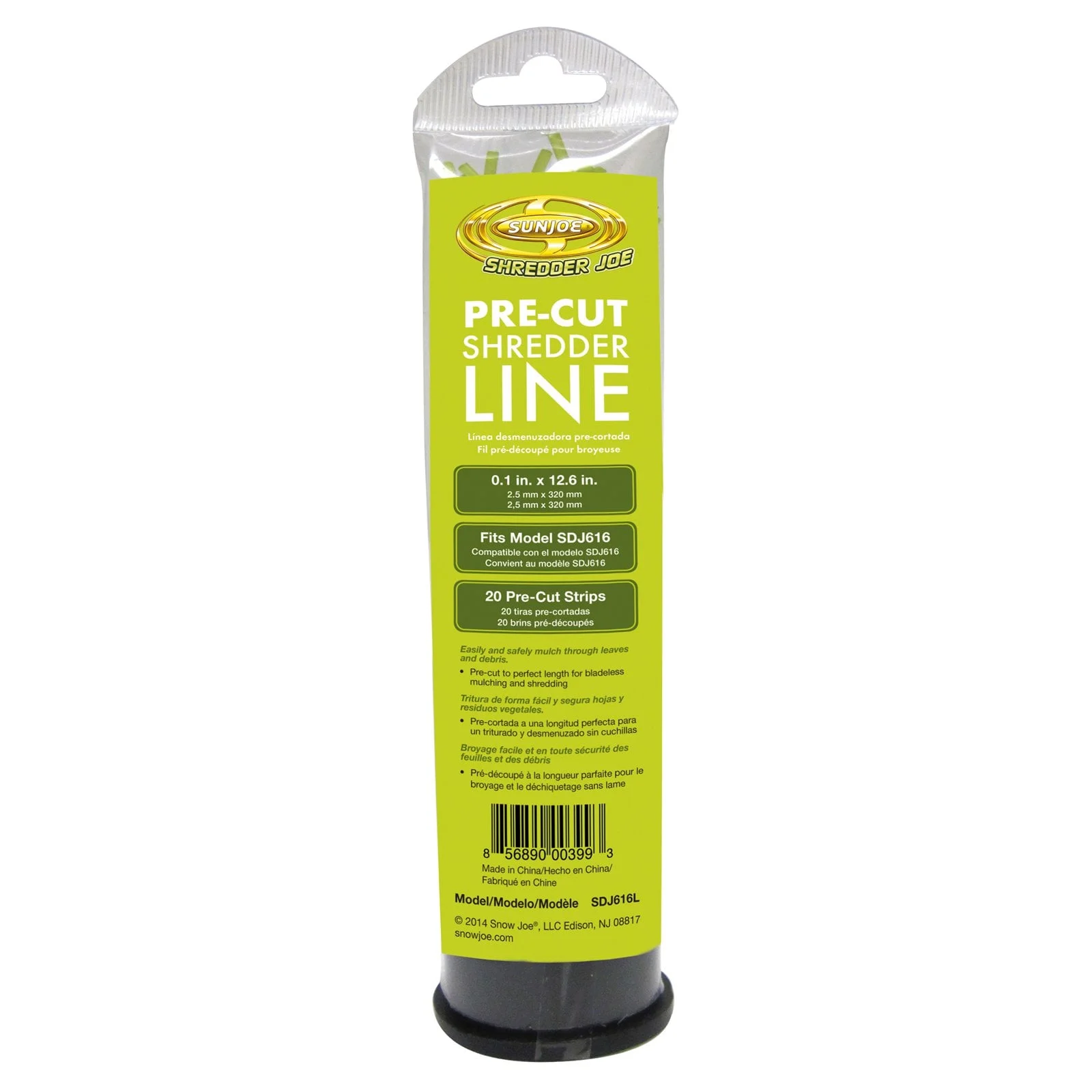 Sun Joe Shredder Joe Pre-Cut Replacement Leaf Mulcher/Shredder Line