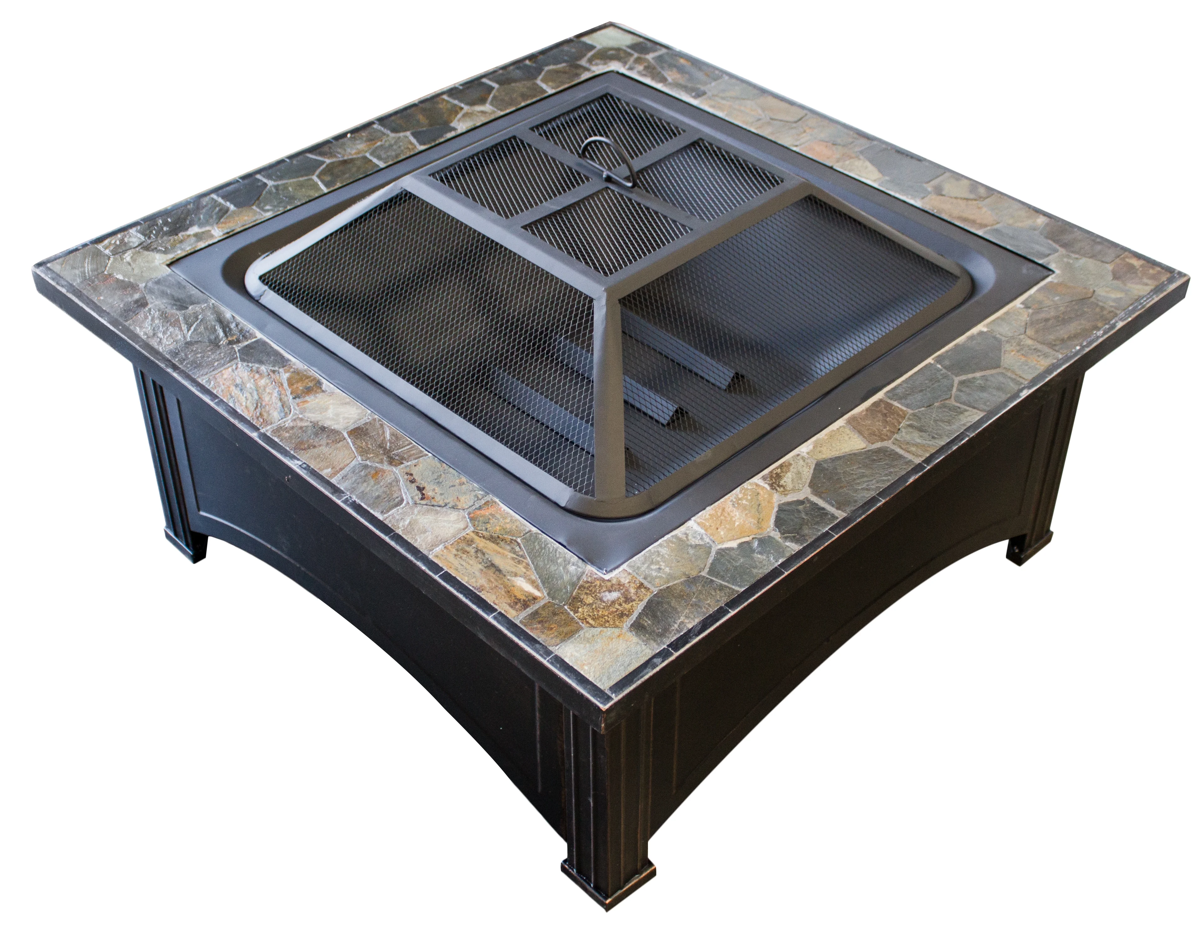 AZ Patio Heaters Steel Wood Burning Fire Pit Table