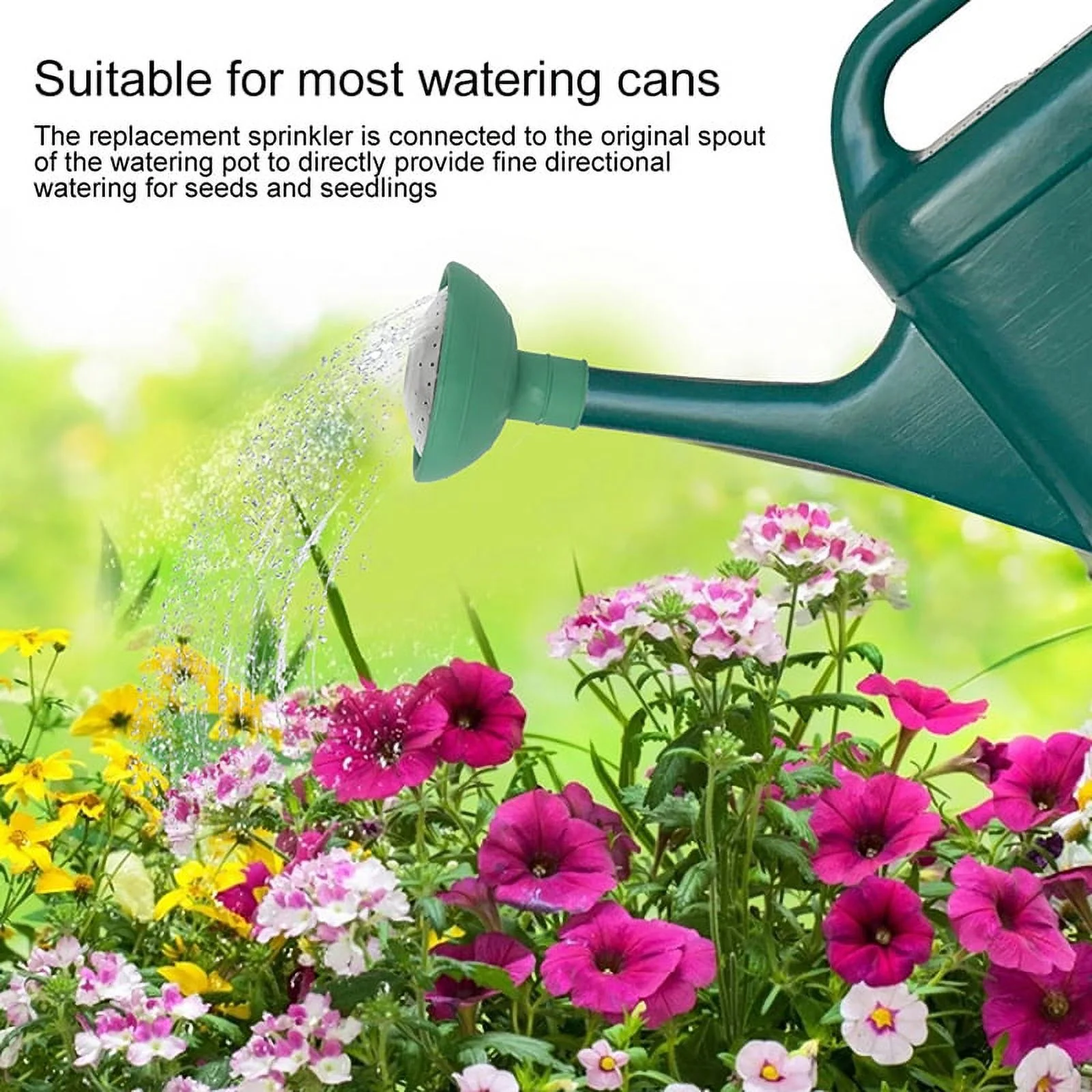 Universal Garden Watering Can Rose Head Water Sprinkler Sprayer Garden Watering Can Head Nozzle Replacement Watering Tool