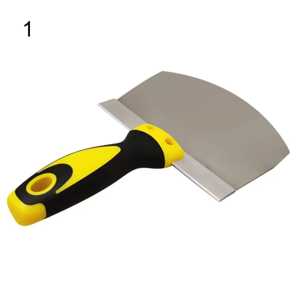 Shovel Plaster Stainless Steel Filling Spatula Caulking Removal Construction Tool Paint Putty Scraper Tool Arc-shaped spatula Paint Scraper Ash Shovel 1