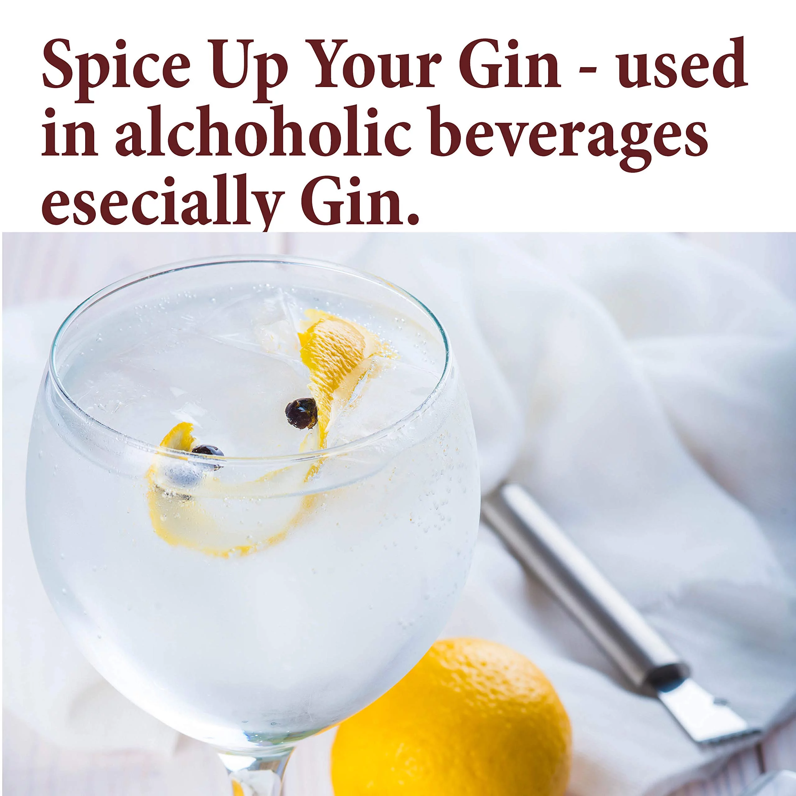 The Spice Way Whole Juniper Berries-All Natural 100% Pure European & American Cuisine-4 oz