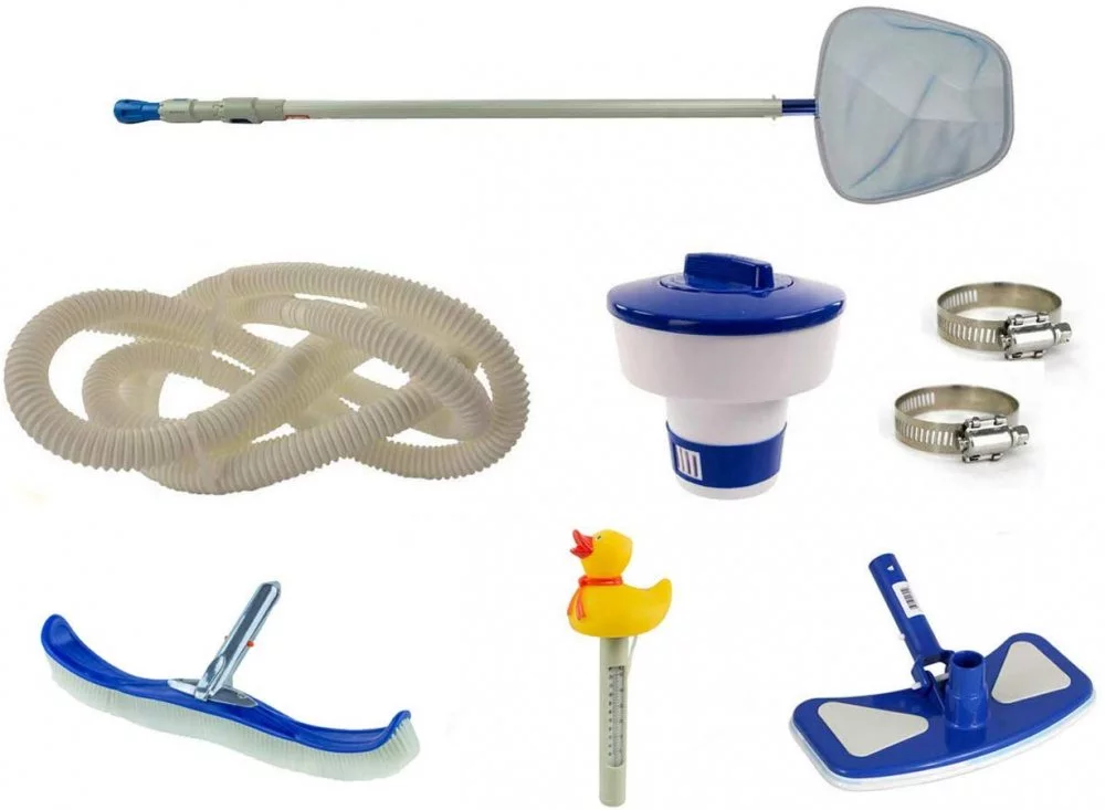 Swim N Play Deluxe Pool Maintenance Kit for Above Ground Swimming Pools - 18' Hose
