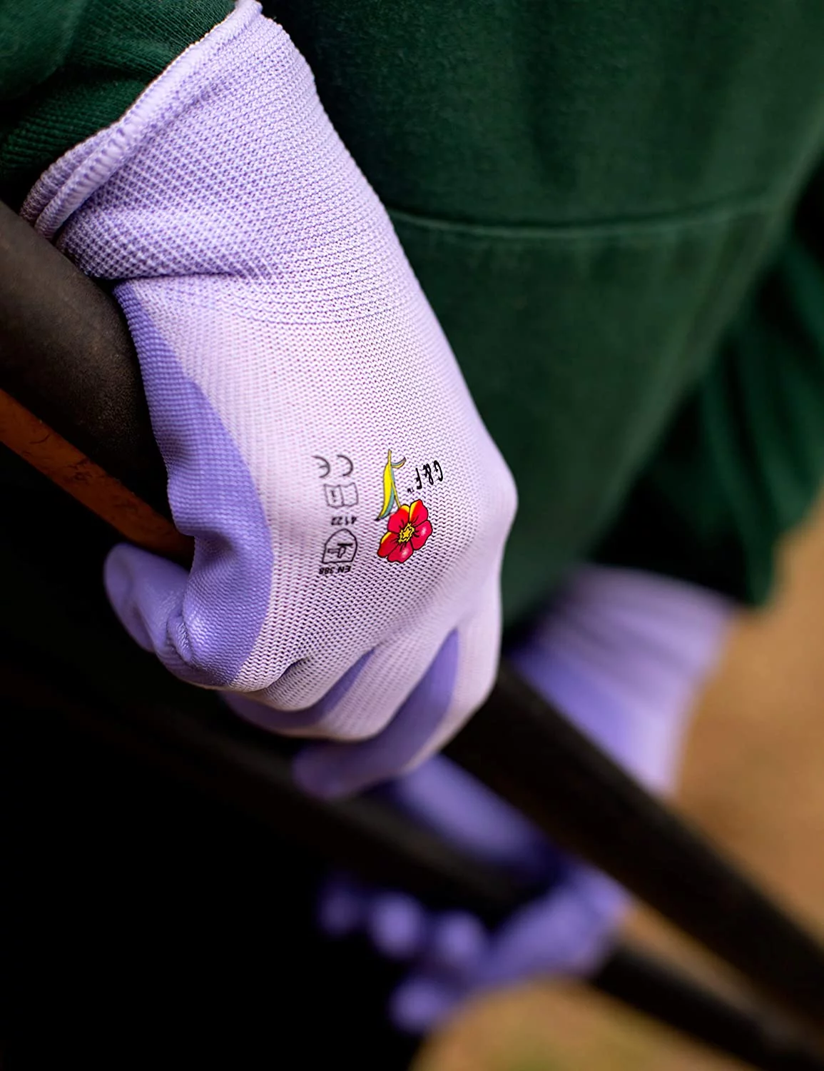 G & F Products Women's Gardening Gloves: Micro Foam Coating, Large 6 Pairs, 3 Assorted Multicolours